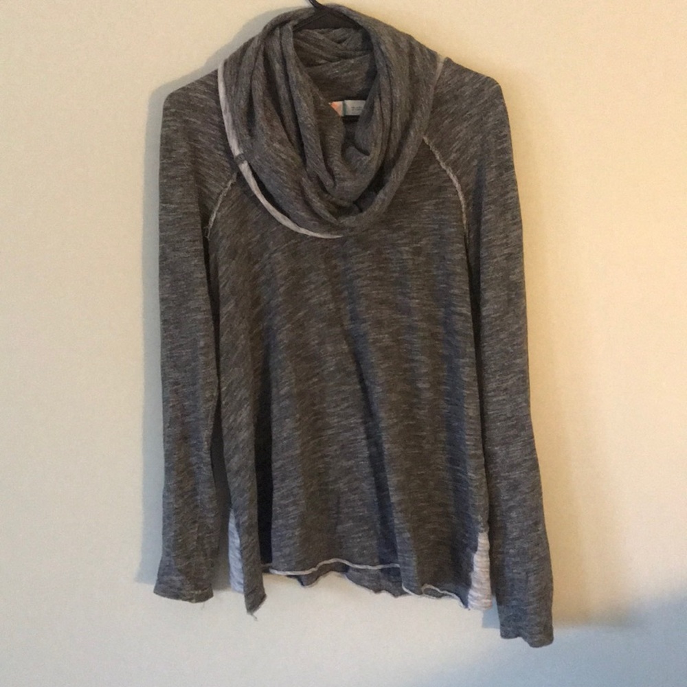 Free People Cowl Neck Grey Sweater